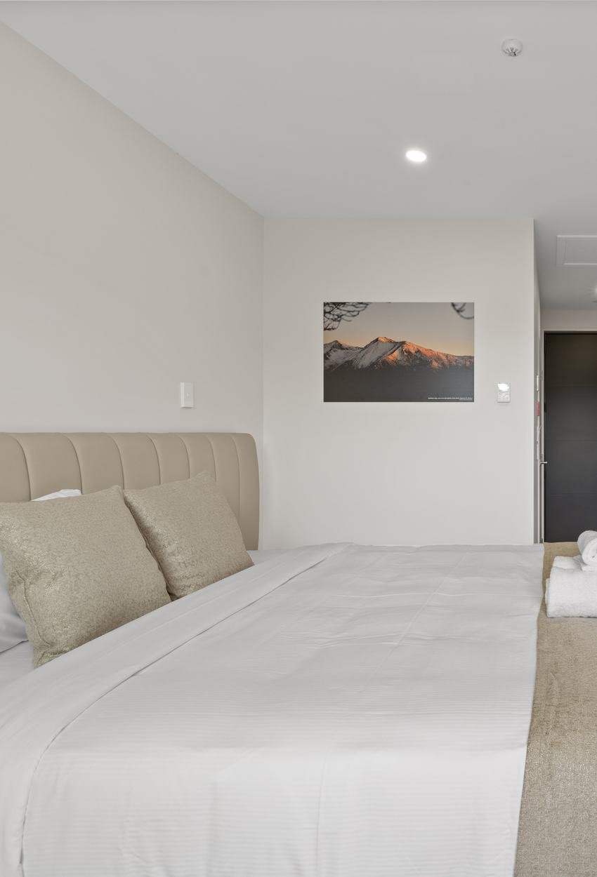Modern motel room interior